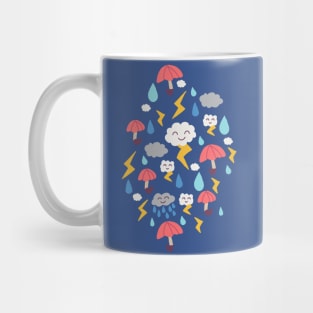 Cute Weather Clouds Umbrella Mug